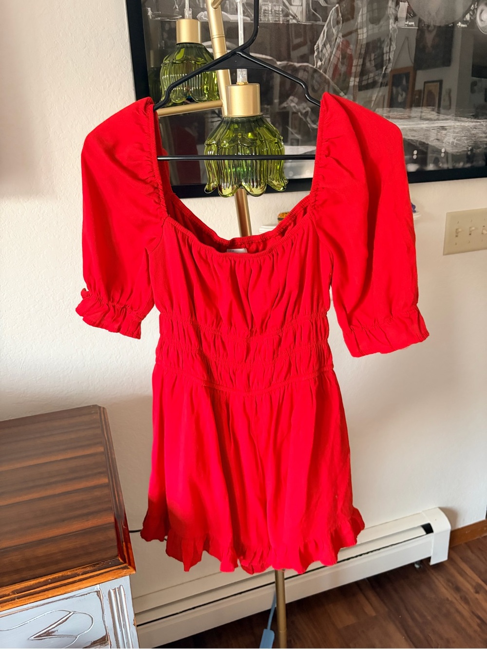 Blue Rain from Francesca’s Red Romper size medium